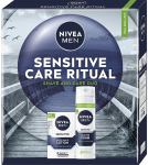 Nivea Men Box Lotion Sensitive Gift Set kūnui Vyrams