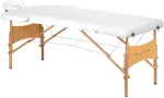 Activeshop Sulankstomas medinis masažo stalas Balance Lux 2 segmentų 190&times;70 cm baltas