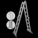Besk Aliuminio laiptai 4x5 pakopos
