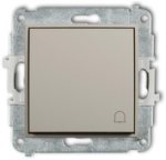 Karlik Elektrotechnik 60MWP-4 MINI jungiklio mechanizmas normaliai atidarytas varpelis taupe 60MWP-4
