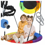 Realprices Didelės sodo sūpynės, 100 cm, gandro lizdas vaikams, hamako rėmas