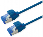 ROLINE Patchkabel Cat.6A (Class EA) S/FTP (PiMF), LSOH, PoE, blau, 2 m