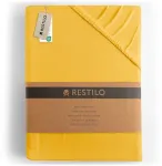 RESTILO AMBER fitted sheet, yellow, classic style, jersey material, 100&ndash;120 x 200