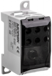 Morek MAB1201S10 Paskirstymo blokas OJL200A juodas įėjimas: 1xAl/Cu 10-70mm2 i&scaron;ėjimas: 6xCu 2.5- 16mm2 MAB1201S10