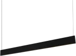 Pakabinamas &scaron;viestuvas 24W LED pakabinamas linijinis &scaron;viestuvas STEEL, juodas, 3000K, &scaron;viestuvai gali būti jungiami į liniją, 368771