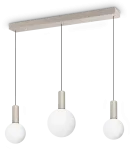 20W LED pakabinamas &scaron;viestuvas ODEON, pilkos/baltos sp., 3000K, 349213