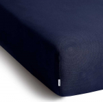 Paklodė su guma tamsiai mėlyna 140&ndash;160x200+30