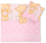 Patalynės komplektas kūdikiui Cuddly Teddy Bear Pram &ndash; jaukumui ir saldžiam miegui.