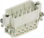 Harting Sraigtinė jungtis (įdėklas) (0,75-2,5 mm2) 10+PE ki&scaron;tukinė 250V 16A Han A 09200102612