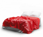 EasyToys Vinyl Protection Sheet Raudona 230x160 cm - Atsparus vandeniui Cover