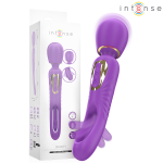 Intense Fun Rožinė Intense Christy Vibrating Wand with Flipping Tongue - Rožinė, 7+10 Modes