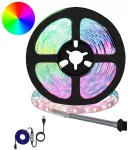 LED juosta 12 vnt. Juoda ir permatoma Varis ir plastikas