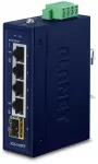&Scaron;akotuvas PLANET IGS-510TF łącza jungiama į tinklą Nie zarządzany Gigabit Ethernet (10/100/1000) Mėlyna