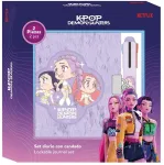 Safta Kpop Demon Hunters Chibi diary set + 4-colour pen
