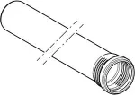 Geberit Silent-Pro vamzdis 1 mova 90x1000 mm