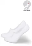 Vyri&scaron;kos nematomos kojinės su silikonu i&scaron; medvilnės, baltos