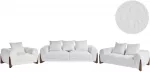 Sofa Beliani 6 vietų poilsio baldų komplektas VINLIDEN Boucl&eacute;, baltas