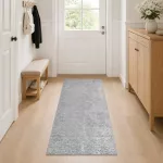 Kilimas Pilka 80 x 400 cm 100% poliesteris 3 mm Plaunamas