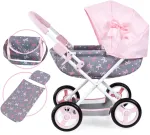 Bayer Design Bayer - Dolls Pram Cosy - Rožinė/Pilkas (12704AA)