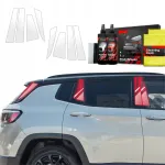 GrizzGlass Apsauginė plėvelė stulpams BodyShield, skirta Jeep Compass (2020-2024) [8w1] (GRZ15468)