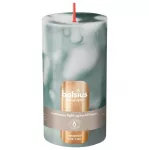 Candle. cylindrical Bolsius Malachite Žalias. 13/6.8cm