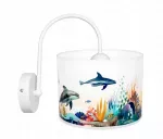 Bez Marki HEXE OCEAN Lampa dziecięca ścienna kinkiet 1 x 60W H0917