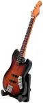 Indominiguitars Mini dekoratyvinė gitara 15 cm su stovu, Sunburst spalvos, 1:6 mastelis