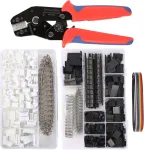 Crimping įrankių rinkinys, Dechengbao Dupont reketinis crimping įrankių rinkinys su 1550 vnt. 2,54 mm jungtimis ir 460 vnt. Jst-xh jungtimis, skirtas Awg 28-20 (0,08-0,5 mm&sup2;)