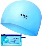 Silikoninė plaukimo kepuraitė baseinui unisex Nils, mėlyna