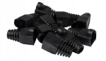 Apsauginė guminė mova Rj45 ki&scaron;tukui 10vnt juoda