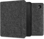 Kwmobile dėklas, suderinamas su Tolino Vision 6 - Veltinio audinio Ereader apsauginis dėklas - Tamsiai pilkas
