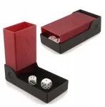 Sulankstomas kauliukų bok&scaron;tas ir dėžutė 2in1 Dice Tower - Rubin