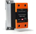 Buyweek mažas vienfazis puslaidininkinis relė Ssr Dc 3-32v Ac24-480v Gsr2-1-40da mažas puslaidininkinis relė, skirtas Led ap&scaron;vietimui, elektriniams &scaron;ildytuvams, automatinėms užuolaidoms (su radiatoriumi)