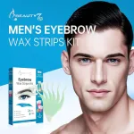 Beauty7 antakių va&scaron;ko juostelės, pritaikytos va&scaron;ko juostelės, i&scaron; anksto i&scaron;kirptas antakių va&scaron;kas, 24 vienetai antakių va&scaron;ko juostelių su 4 vienetais valiklio aliejinių servetėlių, plaukų &scaron;alinimo juostelės, persi&scaron;ko va&scaron;ko juostelės vyrams