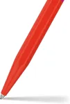 Caran D'ache Paul Smith 849 rutulinis ra&scaron;iklis, &scaron;iltos raudonos/melrouzos rožinės spalvos, aliumininis korpusas, Goliath juodas &scaron;erdelis, vidutinis, ilgis: 12,5 cm, Nm0849.337