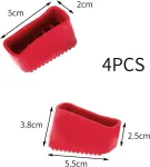 Briota 4 dalių 50 x 20 mm atsarginės kopėčių kojelės, guminės kopėčių kojelės, neslystančios kopėčių kojelės, guminės kopėčių kojelės, universalūs kopėčių kojelių dangteliai namų meistrams