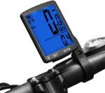Lurowo dviračio spidometras, Lcd ekranas, belaidis, dviračio kompiuteris, odometras, atsparus vandeniui, žingsniamatis, greičio matuoklis, automatinė atmintis, i&scaron;matuojama temperatūra, chronometras, 8,9 x 5,3 x 1,8