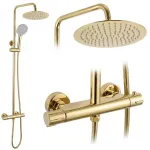 Du&scaron;o Komplektas Be Čiaupo Su Termostatu Rea Lungo Gold