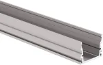 Į žemę/grindis montuojamas LED profilis HR-MAX-T, neanoduoto sidabro sp., 3m