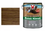 Linų sėmenų aliejus terasoms V33 Polski Klimat 5 L impregnuoja, palisandras