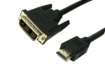 Kabelis MediaRange HDMI - DVI-D 2m juoda (MRCS118)