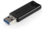 VERBATIM PINSTRIPE USB Stick 128GB 3.0 juodas
