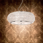 Pakabinamas &scaron;viestuvas Ideal Lux Suspended lamp with 6 lights PASHA', E14, transparent
