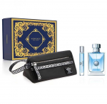 Versace Pour Homme (Rinkinys vyrams) EDT 100ml + 10ml EDT+ Kosmetinis krep&scaron;elis