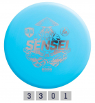 Discmania Mėlyna Diskgolfo diskas Putter SENSEI Active Light Mėlyna