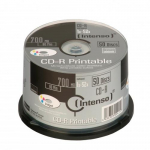 1x50 Intenso CD-R 80 / 700 MB 52x greitis, galima spausdinti, scr. res.