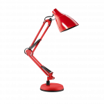Orno DIAN stalinė lempa. 60W plienas, raudonas