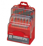 Grąžtas Grąžtų ir sukimo antgalių rinkinys Makita P-30829 21 dalies
