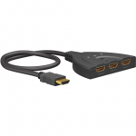 Goobay | HDMI jungiklis 3 į 1 (4K @ 30 Hz) | 58487 | Juodas | HDMI moteri&scaron;kas | 3 HDMI lizdas | 0,58 m