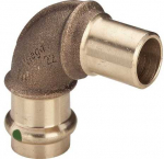 Viega Bogen SANPRESS 90 Grad IxA 2216.1.191221 54mm aus Rotguss